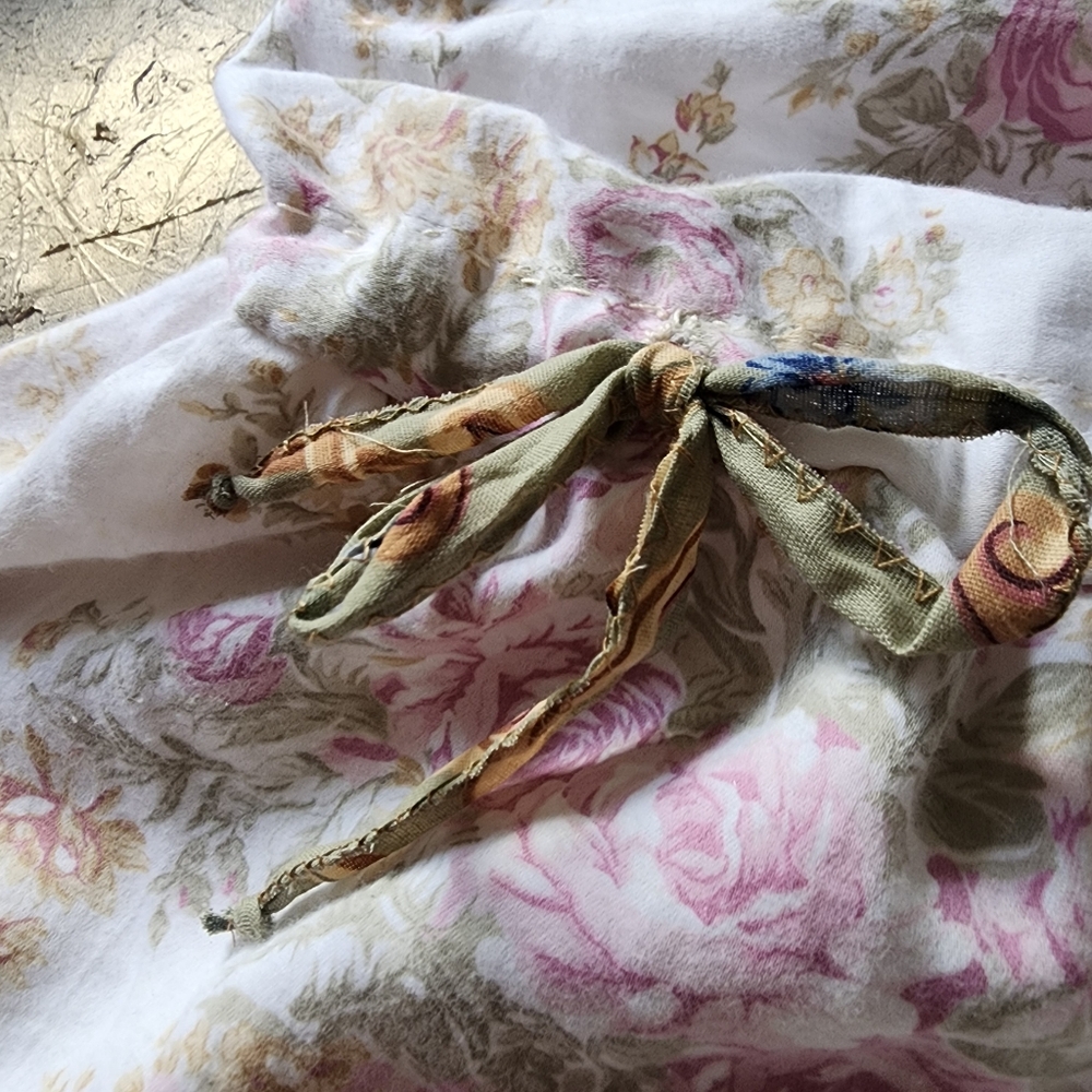 Victorian Shabby Bloomers Ruffle Pants Rose Print Like Boho Print Rose - Picture 7 of 17